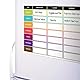 CKB LTD® Meal Diet Planner Ernährung Fitness Wochen-Planer Magnettafel Für Kühlschrank Board magnetisch Whiteboard Schwarzes Brett großen täglichen Küchenplaner Wochenplaner Täglich