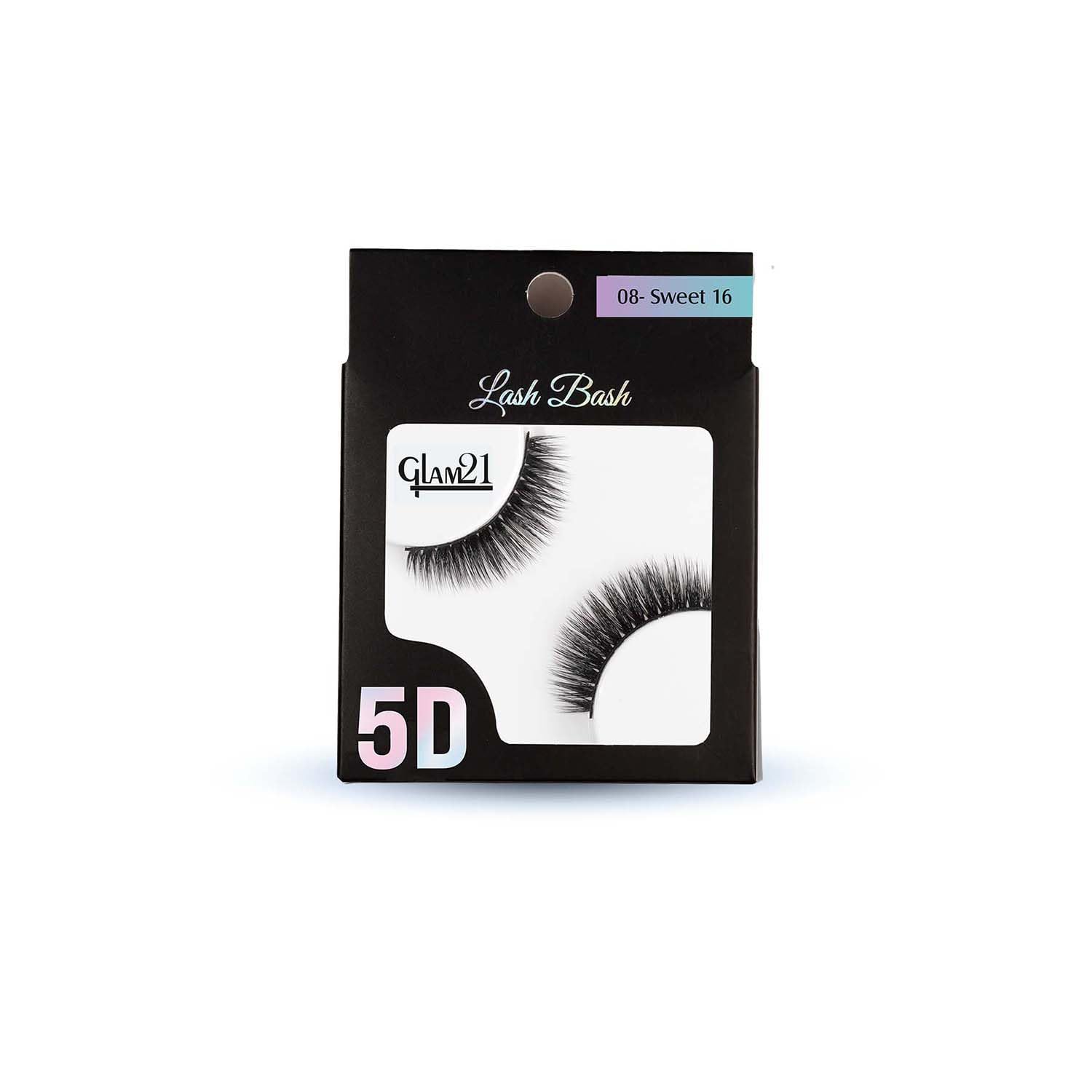 Glam21 Lash Bash 5D False Eyelashes - Natural & Soft, 1 Pair - SWEET 16