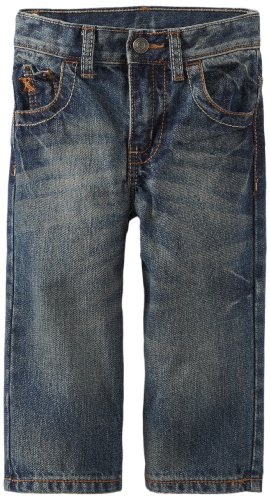 Wrangler Little Boys' Relaxed Fit Straight Leg Style Jeans, High Noon, 4