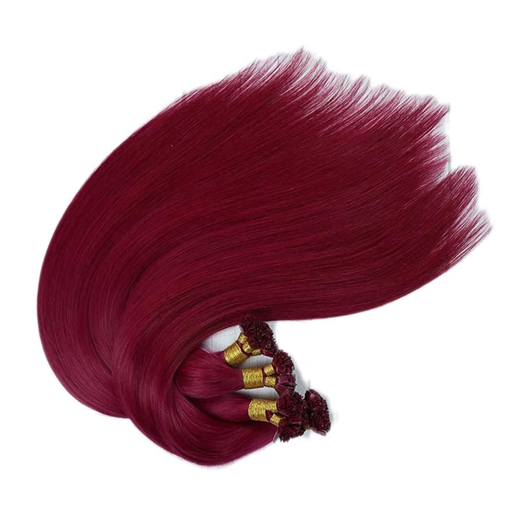 Extension de cheveux réel à pointe plate pour réparer les cheveux fins