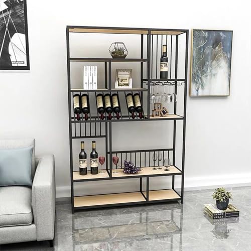 Soporte para botellas de vino Metal Gold 120x30x183cm miniatura 2