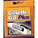 Gillette GII Plus - Lote de 5 cuchillas de afeitar de repuesto para hombres