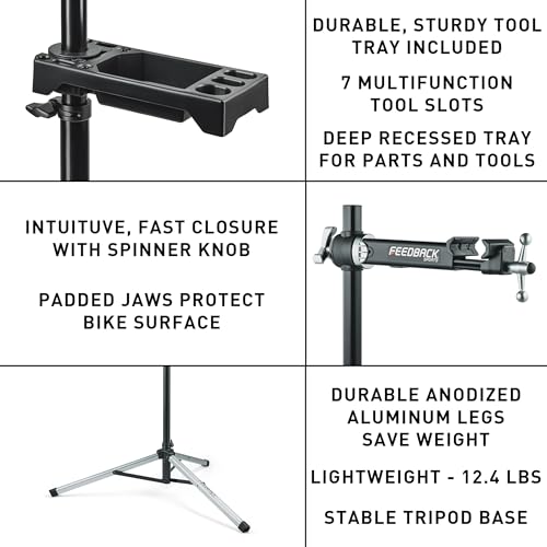 Image of Feedback Sports Sport Mechanic 2.0 Bike Repair Stand With Tool Tray