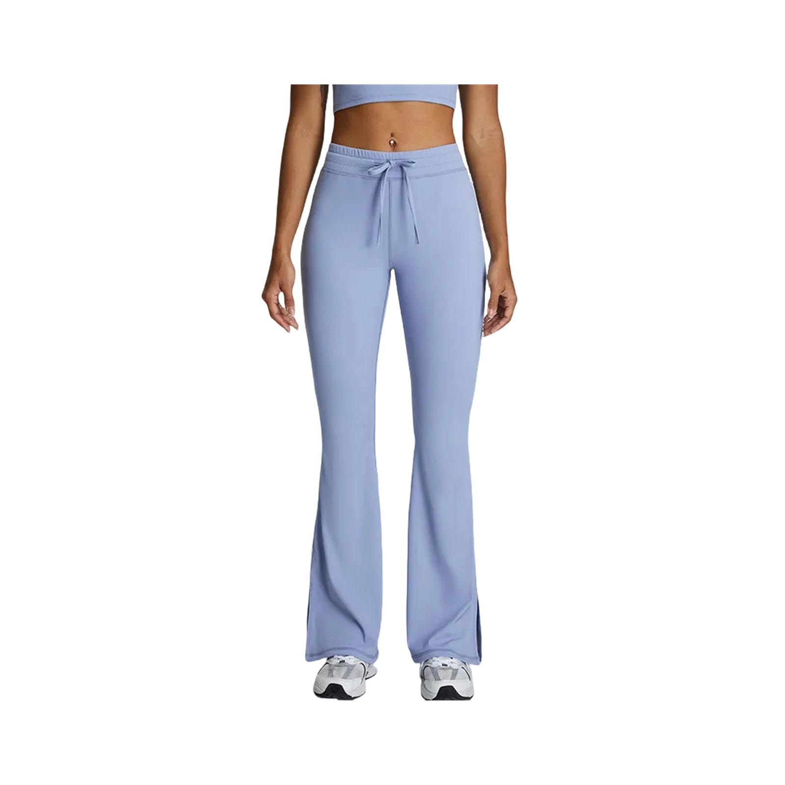 Pantaloni da yoga da donna leggings termici da donna a vita alta leggings da palestra per donna leggings da palestra pantaloni da yoga per donna, Grigio blu, XL