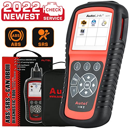 Autel AutoLink AL619 2022 Newest OBD2 Scanner, ABS, SRS Airbag Scan Tool, Turn Off ABS, Airbag Warning Lights, Ready Test, Advanced Ver. of MaxiScan MS309/ AL519/ ML519/ ML619