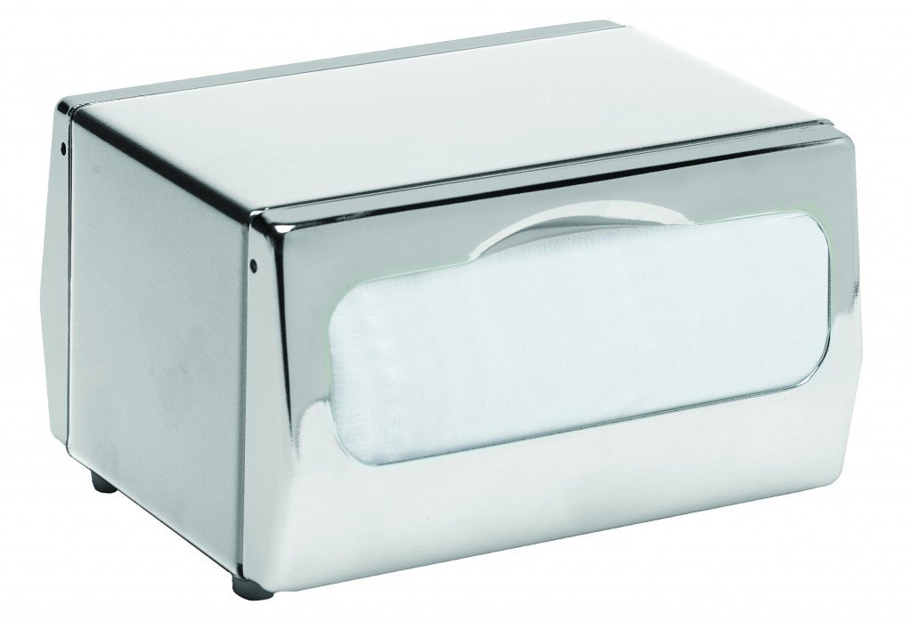San Jamar H4001XC Chrome Fullfold Table-Top Napkin Dispenser