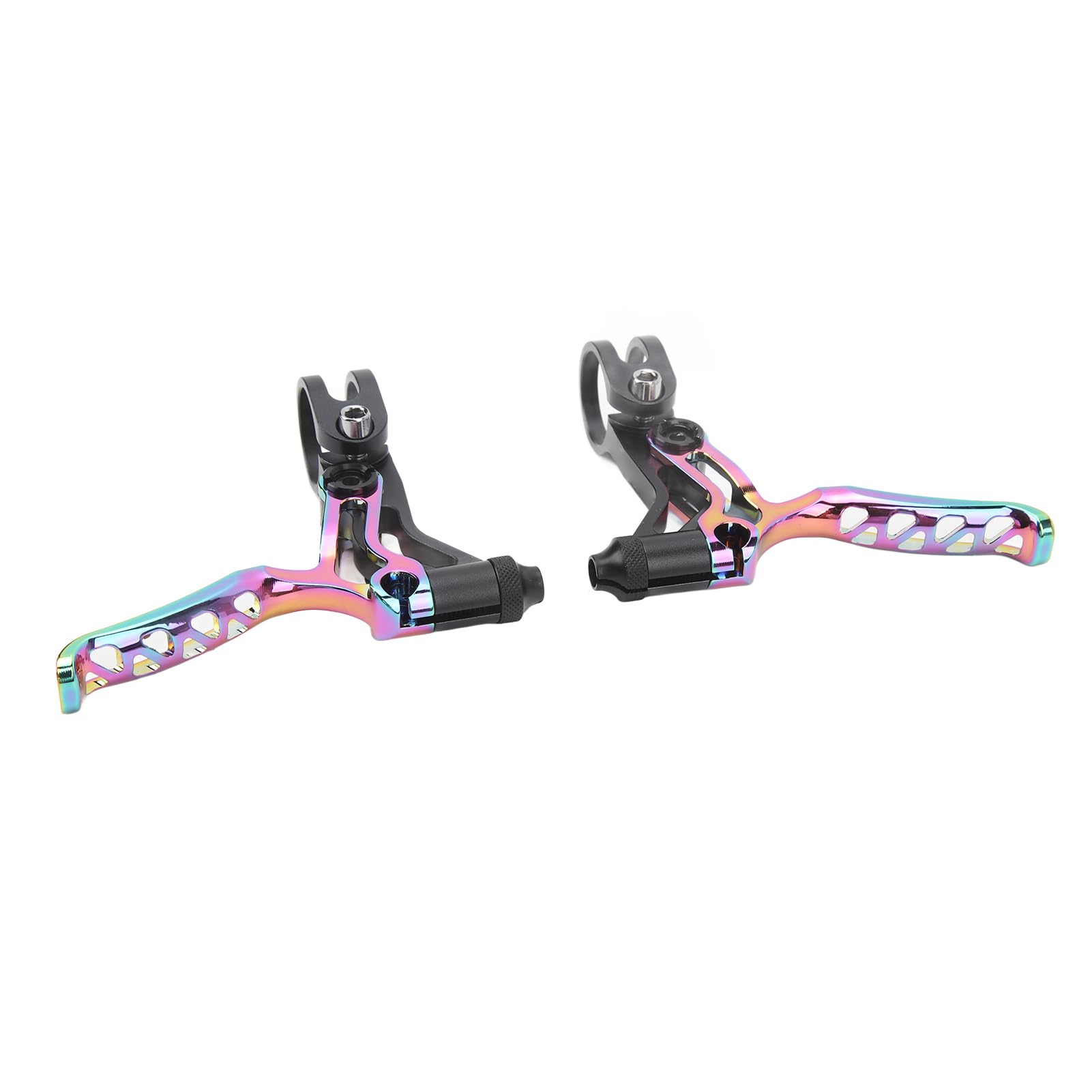 Leva del freno della bicicletta Lega di alluminio Maniglia del freno a V Leggera Resistente Risposta rapida per Mountain Bike Bici da strada Manubrio da 22,2 mm Confezione