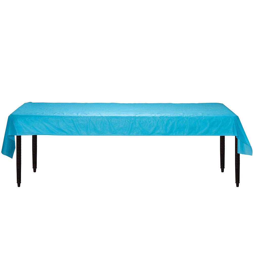 Amscan Caribbean Blue Plastic Table Roll - 40