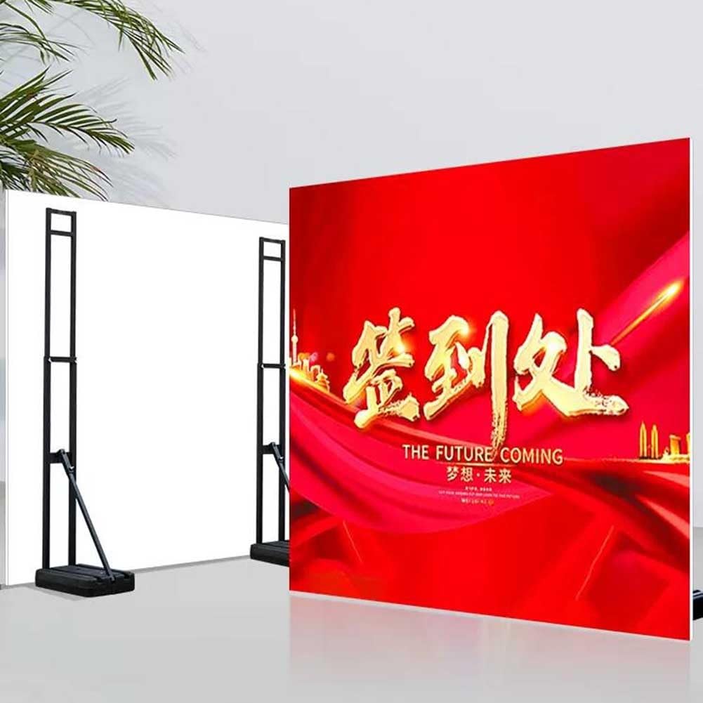 Soporte De Pedestal para Carteles Altura Ajustable para Carteles De hasta 77" Soporte De Suelo Resistente para Carteles Base De Inyección De Agua para Carteles KT, Espuma(2PCS)