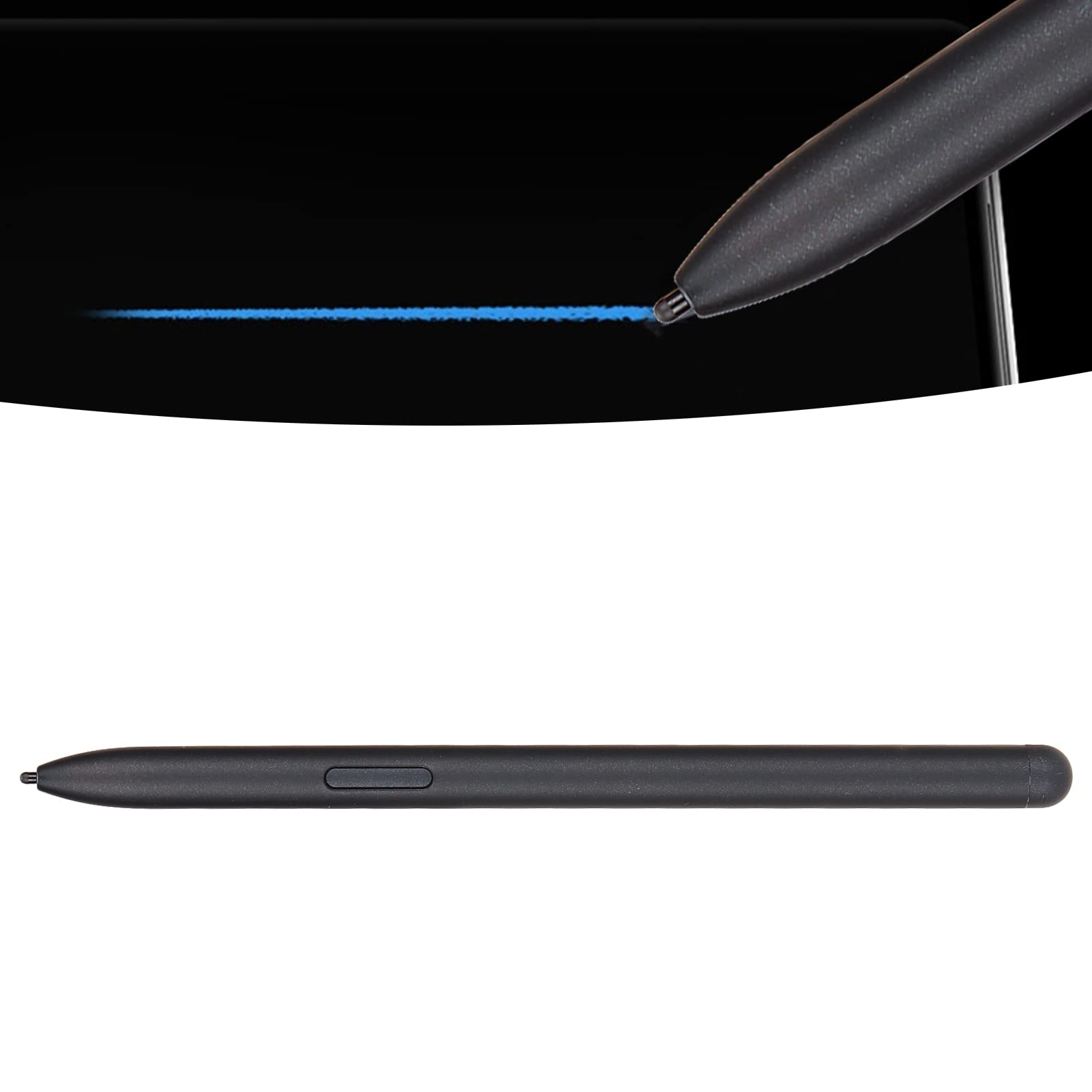 Lápiz Óptico para Pantallas Táctiles Lápiz Digital de Alto Rendimiento 4096 Sensibilidad a la Presión para Z Fold 3 Dibujo y Edición Negro ABS 1 Unidad
