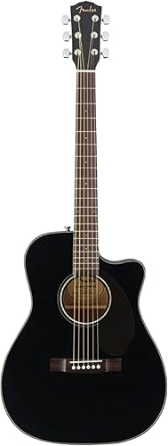 Fender CC-60SCE - Guitarra acústica de concierto - Negro