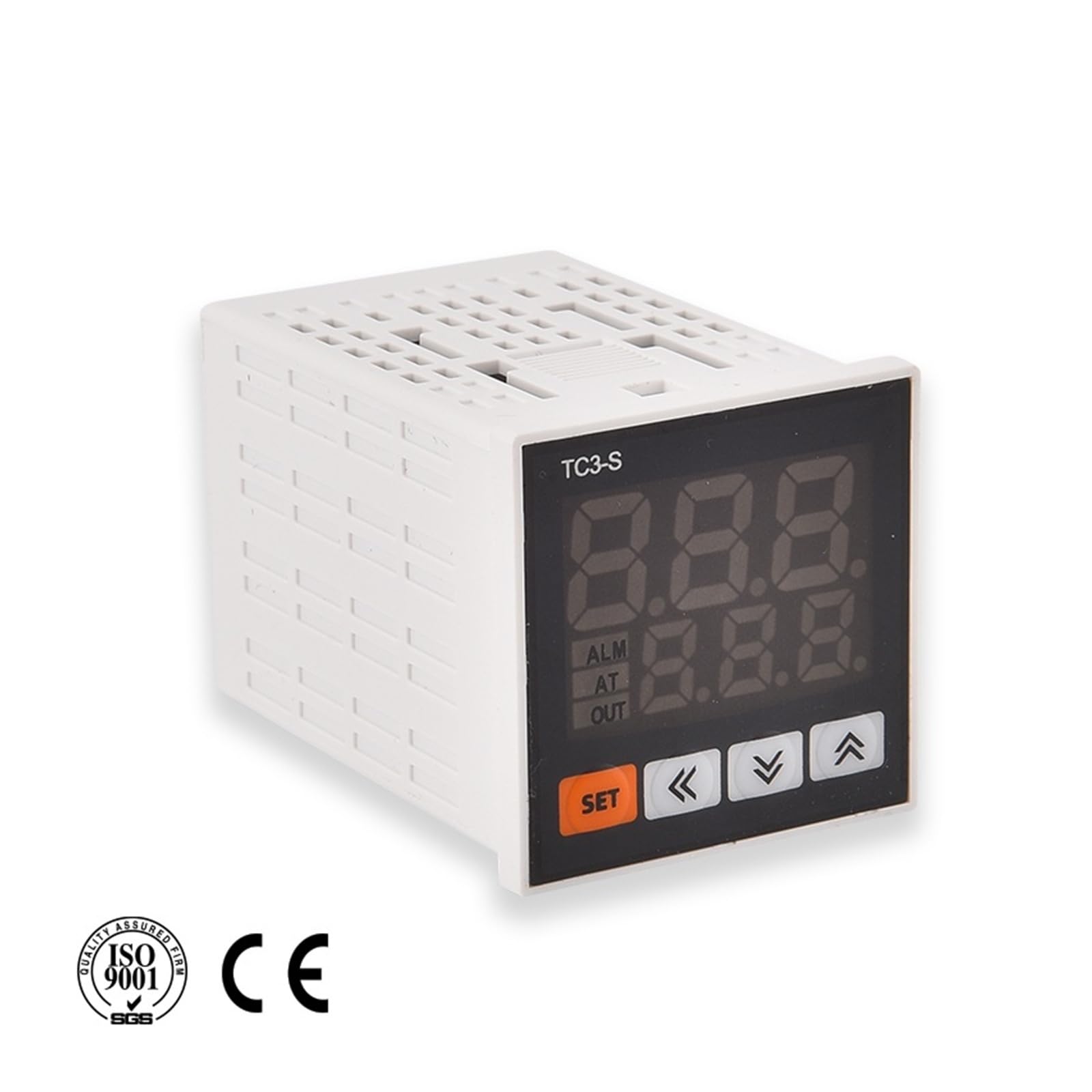 Regulator temperatury, 1 sztuka, seria TC3, inteligentny cyfrowy regulator temperatury, AC85-265 V, uniwersalne wejście, podwójne wyjście, termostat sterujący PID (TC3-S)