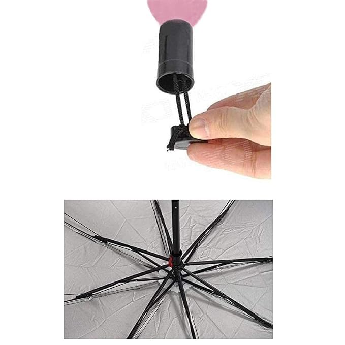 Image of Bottle Umbrella Double Layer Folding Automatic Open for Girls, Multiuse Windproof Protect- Sunlight Cold Wave Heat Wave, Dust & UV Rain Size 21 Inch with Bottle Cover for Men & Women