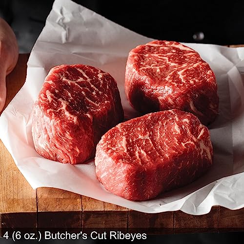 image for Omaha Steaks Premier Ribeye Steakhouse Gift Bundle (4x Butcher's Cut R