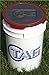 TAG Ball Bucket with Lid, 6 Gallon, Store and Transport Softballs and Baseballs (White)