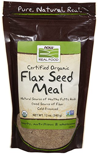 NOW Foods Organic Flax Seed Meal, 12 oz