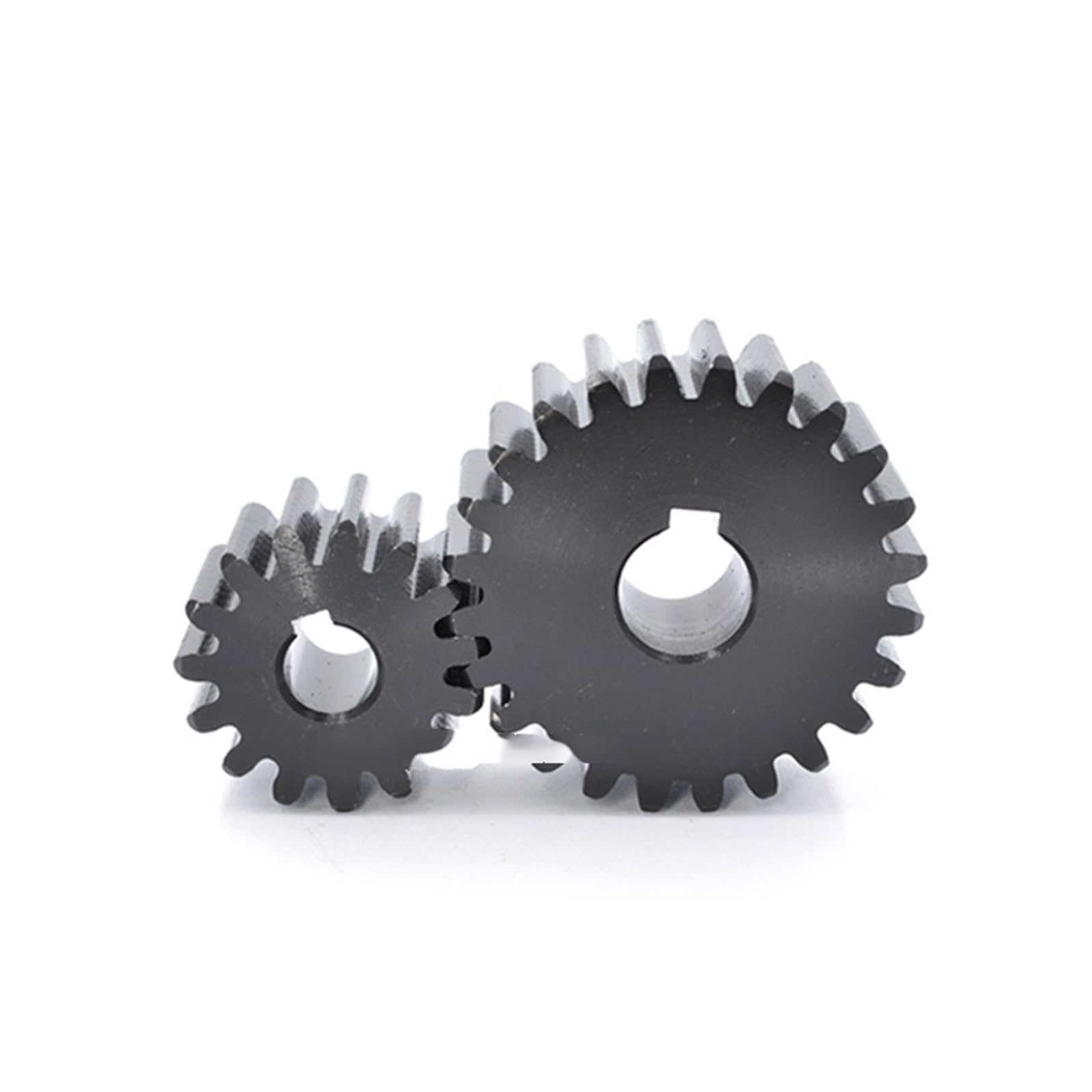 Pignon industriel de machines Engrenage droit 18T-21T 2M, 1 pièce, 45 # acier 18 19 20 21 dents, engrenage plat, alésage de clavette 18/19/20mm ( Color : 18 Teeth (OD 40mm) , Size : 18mm- 6x2.8mm )