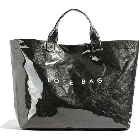 Lushandy PVC Tote Bag with Kraft Interior Cover