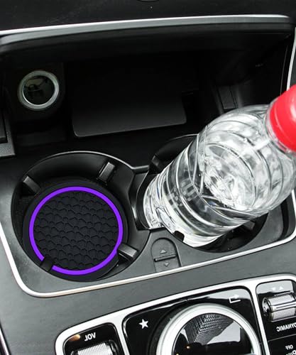 4 Piezas Tapetes Antideslizantes para Portavasos de Auto miniatura 5