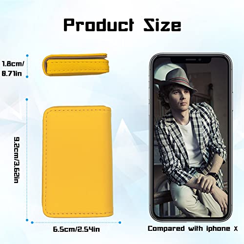 Waylipun Business Card Holder, PU Leather Business Card Case - Image 4