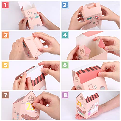 Kesote Advent Calendar 2025 Empty Advent Calendar Boxes to Fill Yourself Christmas Countdown Boxes with 1-24 Number Stickers for Family and Friend - Image 4