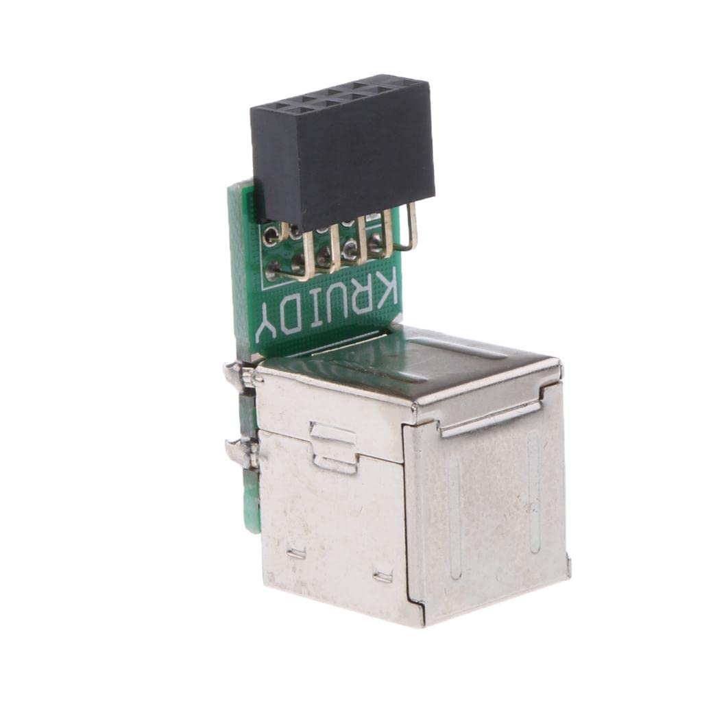 2X Mainboard 9pin to Dual USB2.0 Female Pin Header Expansion Card Panel-image-8