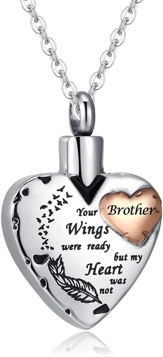 Waterproof Urn Necklace for Ashes-Heart Ash Holder Pendant -Never Fade-Never Fade, Rustproof Cremation Jewelry for Ashes for Women