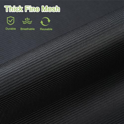 OTraki 2 Stück Wäschenetz für Waschmaschine, Wäschebeutel 50 x 60cm mit Metallreißverschluss, Wäschesäckchen Laundry Bag für BH, Reise, Bluse, Koffer, Socken, Unterwäsche, Babykleidung (Schwarz)