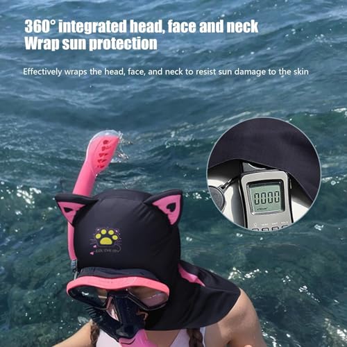Capucha de buceo para animales evita agua en orejas de gatos nadadores 7