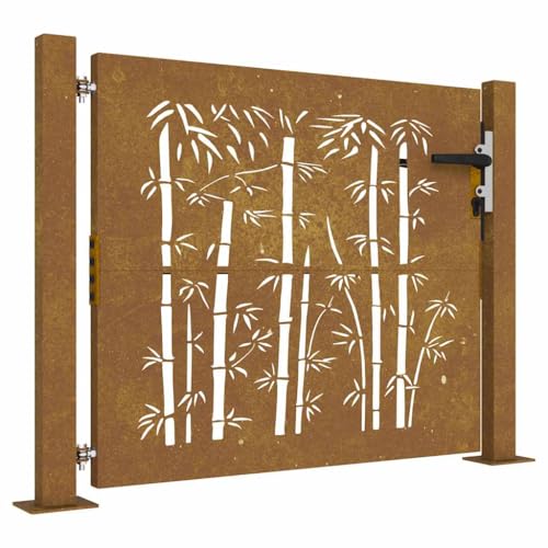 Eleganz Gartentor Bambus-Design 105x80 cm