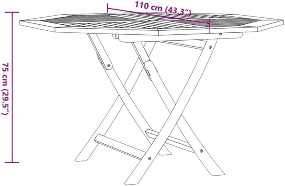 Folding Patio Table,Leisure Table,Coffee Tables,Reading Table,Snack Tables,Party Tables,Dining Tables,Decorative Tables,for Camping,Picnic,Party,Lawn, 47.2"x47.2"x29.5" Solid Wood Teak