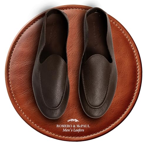 Mens Casual Shoes El Guante Flat Camel | Loafers for Men Inspired by Julio Iglesias | Soft Flexible | Romero & MC Paul