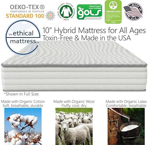 The Ethical Mattress Co Ethical Mattress Co 10 Inch Toxin-Free Hybrid Mattress thumb #1