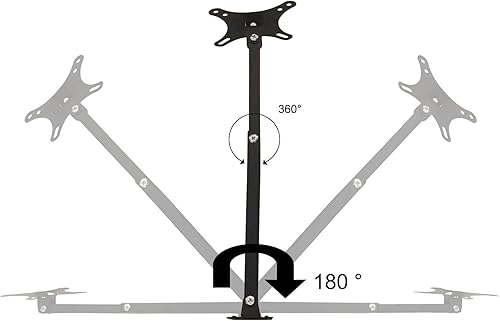 Miniatura 7 de Soporte de pared para TV, monitor de movimiento completo, giratorio e inclinable para monitor LED OLED LCD de 14 a 27 pulgadas, VESA 75 x 75 3.937 x