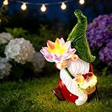 vchin Garden Gnomes Outdoor Gnomes Funny Garden Decor for Outside Yard、Balcony 、Lawn and Gifts for Women, Unique Artistic Housewarming Presents Gift