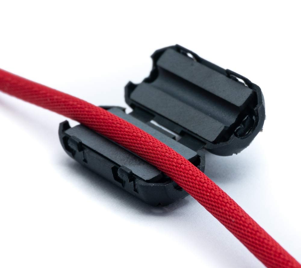 Núcleo de Ferrita Dividido de 5 mm, Filtro de Onda Envolvente para Cables, 5 Núcleos