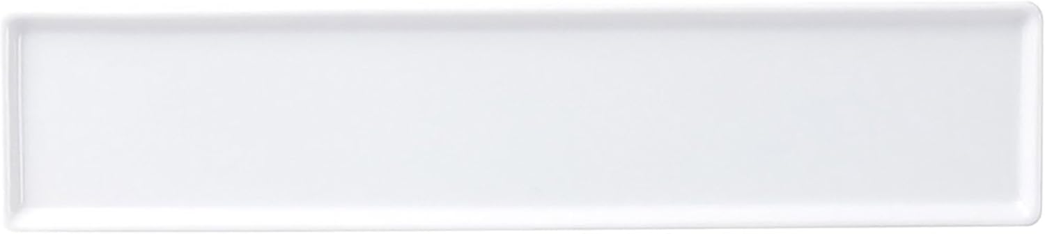 Commercial Tableware, Elongated Angle, Hors d'Oeuvres 14.2 inches (36 cm), White 0120043