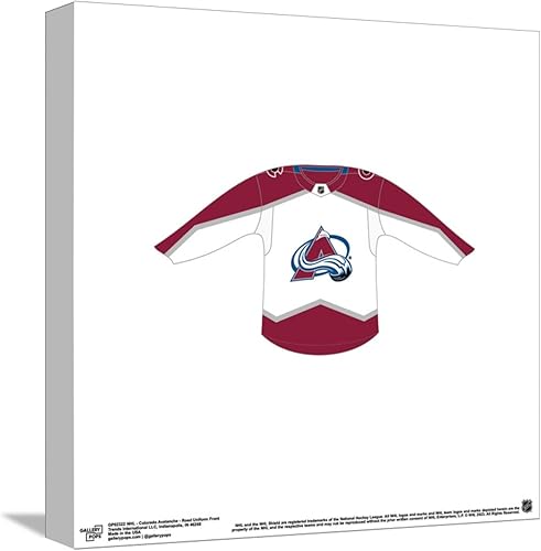 Trends International Gallery Pops NHL - Póster de pared en lienzo con diseño de avalancha de Colorado, uniforme de carretera, 12.00 x 12.00