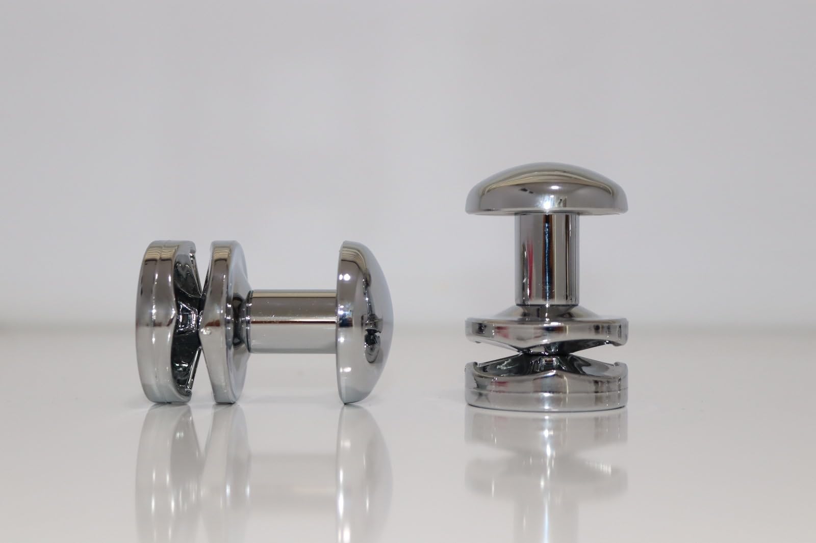 Set of 2 White Towel Rail Hooks for Radiator Towel Dryer (Chrome) - Image 2