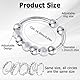 SNONESIY 5 Stück Anti Stress Ring,Fidget Ring,Anxiety Ring,Offenverstellbar Stress Ring Unisex Antistress Ring,mit Kugeln Stress Ringe Zum Drehen Geschenke für Freunde und Familie