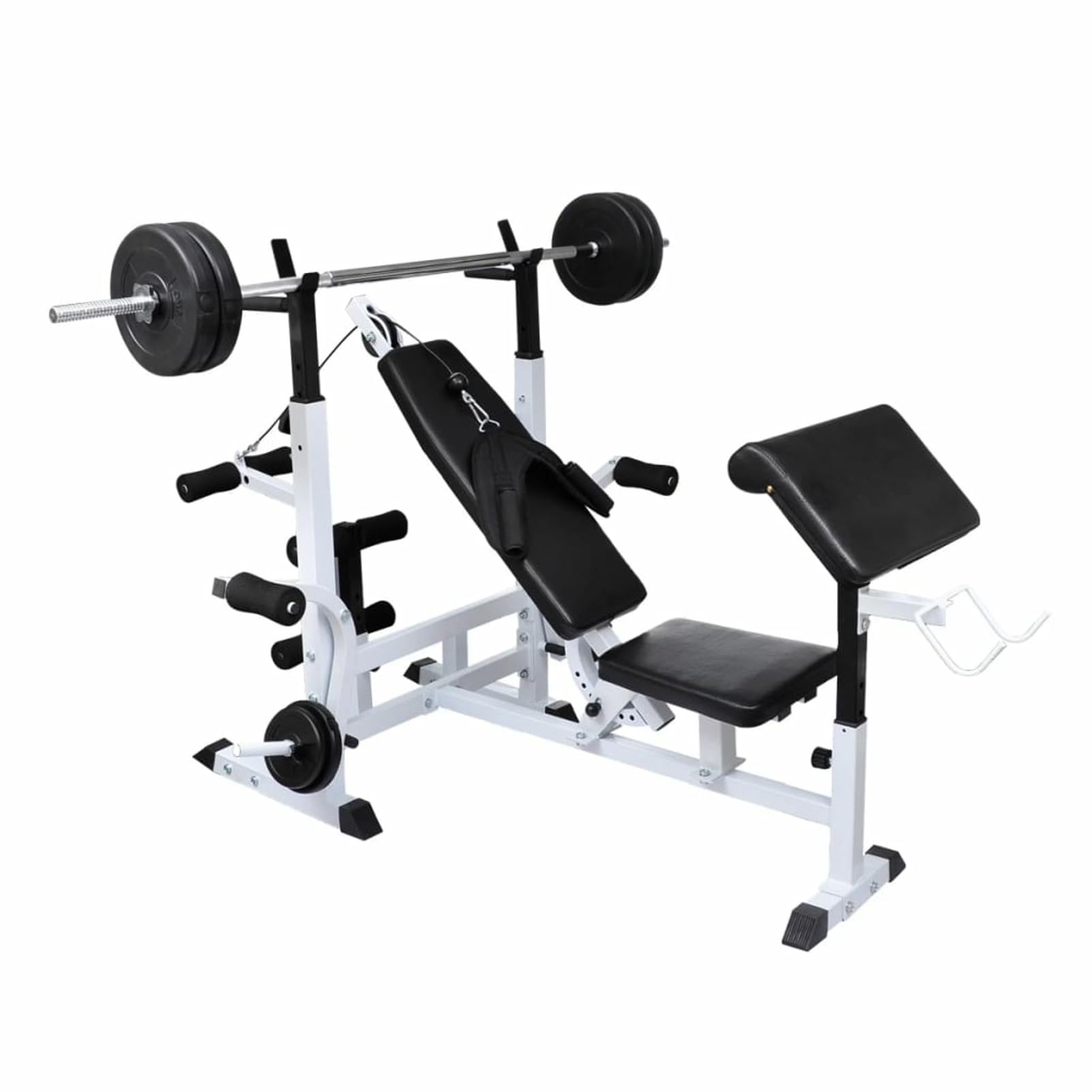 LAPOOH Banco de musculación múltiple, Rack Musculación, Banco Abdominales, Banco De Pesas Musculacion, Gimnasio En Casa, Banco Gimnasio, Banco Press Banca