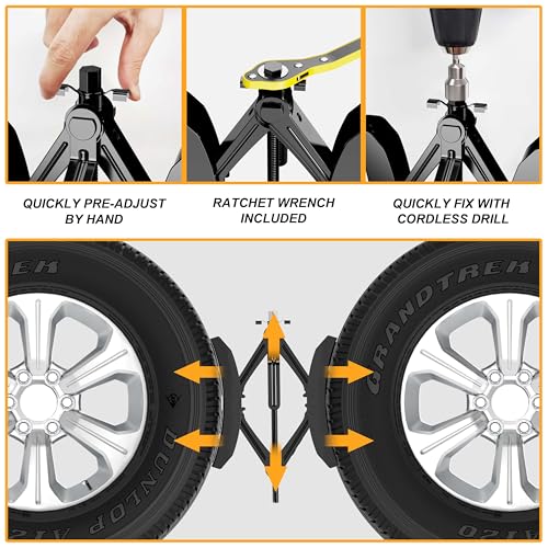 CircleRoad X-Shaped Wheel Chock Stabilizer