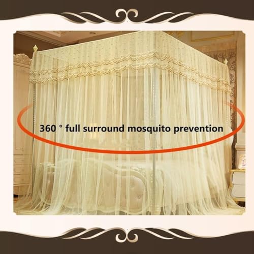 Mosquitera con soporte de gran espacio para cama de 200x220cm 3