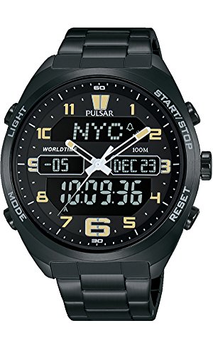Preisvergleich Produktbild Pulsar x Herren Uhr analog-digital Quarzwerk mit Edelstahl Armband PZ4039X1