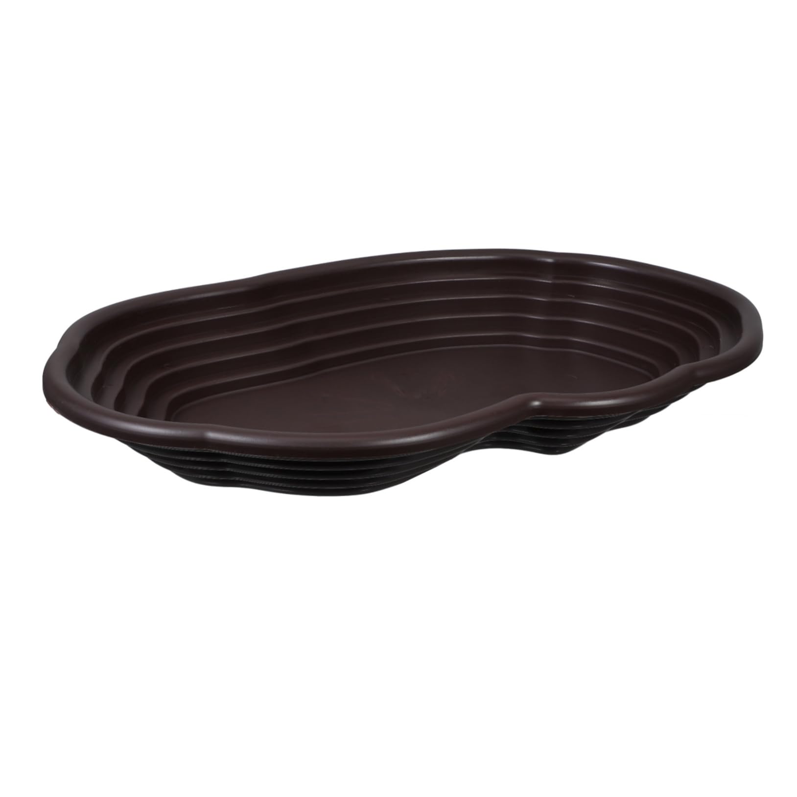 Generic Extra Large Turtle Bathing Tub with Ramp Sturdy Reptile Feeding Dish for Tortoises Snakes and Bearded Dragons Water Bowl for Aquatic Terrariums