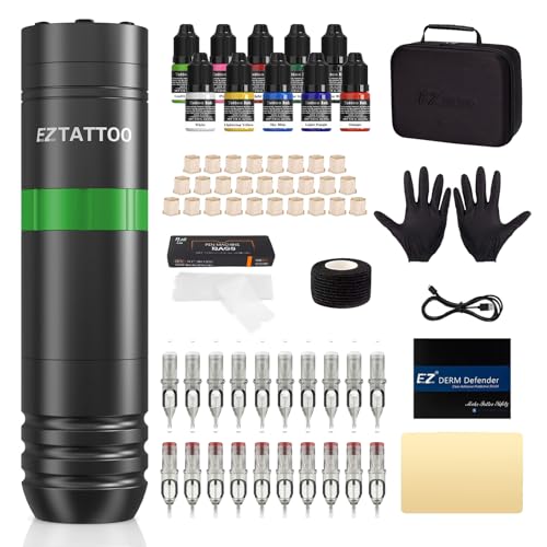 EZ Kit Máquina Tatuar Caster Verde