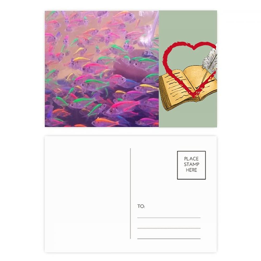 Ocean Fish Science Nature Picture Diary Day Lot de 20 cartes postales de remerciement