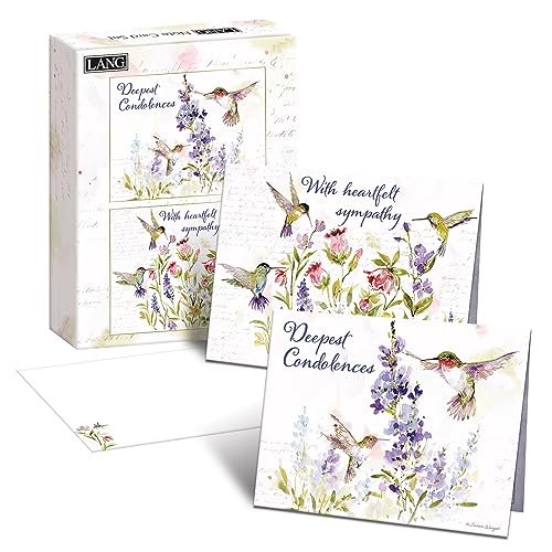 Image of Lang, Hummingbird Sympathy Assorted Boxed Note Cards
