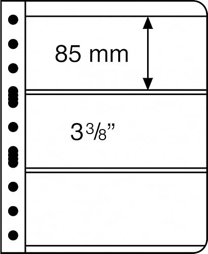 Miniatura 10 de Ursae Minoris Moneda o documentos coleccionables, página de coleccionista de polipropileno de un solo bolsillo para 60 documentos coleccionables de