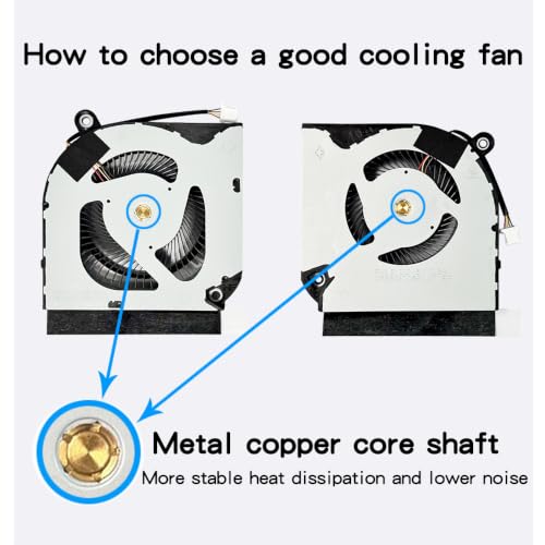 Image of New Replacement Cooling Fans for Acer Nitro 5 AN515-55 AN515-45 AN517-52 AN517-41 AN515-56 AN515-57 AN515-57-55RY AN515-55-50V2 AN515-55-72ST AN515-55-75BM AN515-55-59TA AN515-45-R7WA N20C1 Laptop